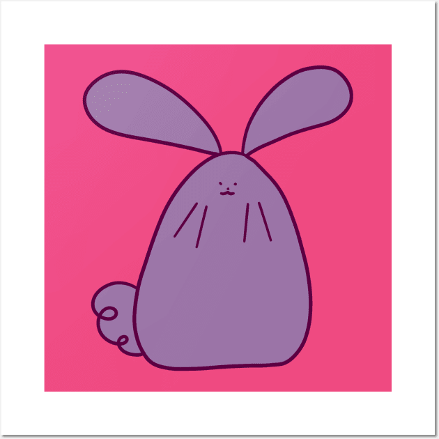 Purple Bunny Wall Art by saradaboru